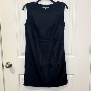 Gianni Bini Black on Black Polka Dot Shift Dress | Size 2